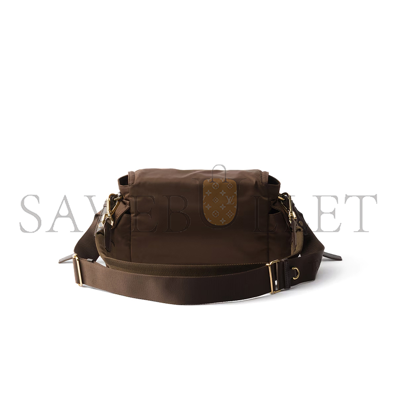 PRADA EXPLORE MEDIUM RE-NYLON SHOULDER BAG WITH FLAP 1BD394 (30*14*10cm)